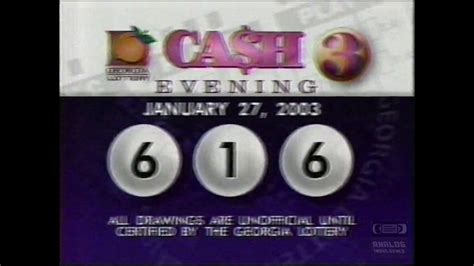 You can also find the latest seven night draws here, or you can click on one of the link below to go to the other Cash 3 draws. Quick Jump to: Cash 3 Midday Numbers - Cash 3 Evening Numbers For even older results simply scroll to the bottom of this page and follow the link to see all the previous winning numbers from GA Cash 3 Night draws, going …